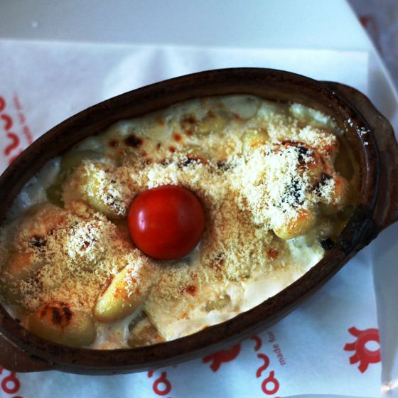 Gnocchi four cheeses
